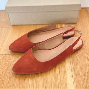Madewell Slingback Flat in Suede
